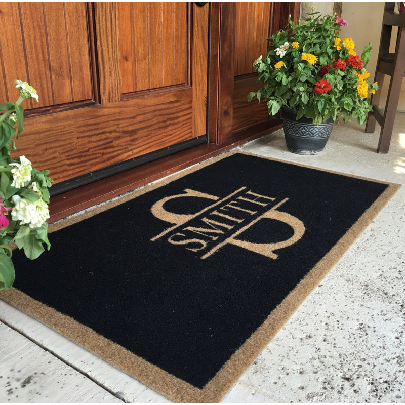 Tapis de porte extérieur antidérapant Boalt, Oui, Noir, H 24 po x l 36 po