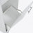 Fluted Kitchen Island With Trash Can Storage Cabinet, Power Outlet, Internal Storage Rack, Rolling Kitchen Islands On 5 Wheels With 3 Drawer, 3 Open Side Racks For 10 Gallon Garbage Bin, White-712109321