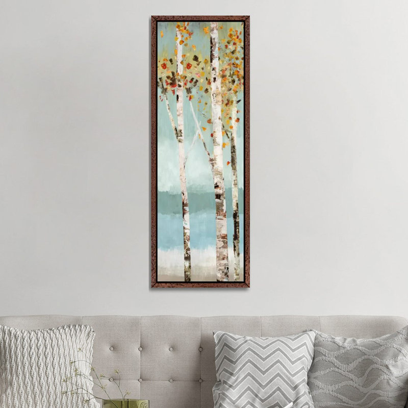 Lookout II by Allison Pearce - Panoramic Painting on Canvas, Classic Brown Wood Framed Canvas, 152.4 cm H x 50.8 cm W