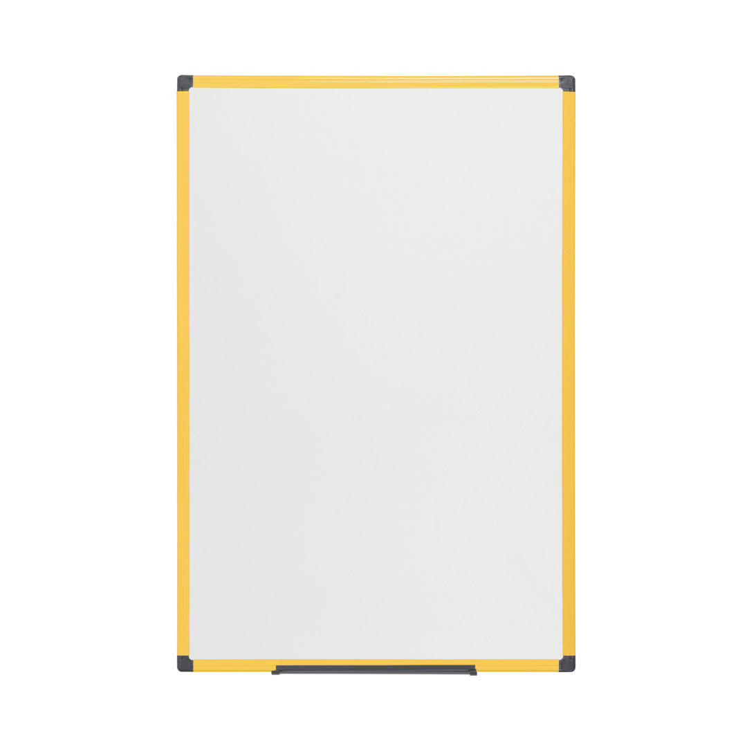 Bi-Office Ultrabrite Whiteboard 200x100cm, Gelber Aluminiumrahmen