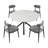 Estefanita Fabric Upholstered Metal Dining Chair-1172259040-1148979303