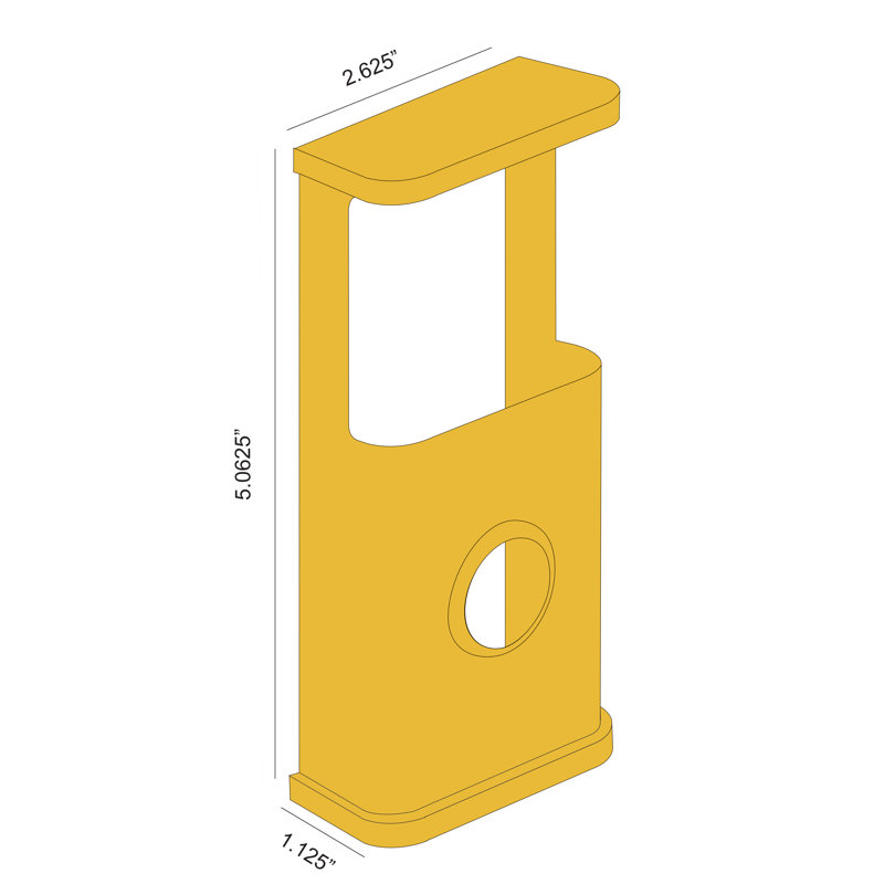 Housse de sonnette de jardin vidéo (compatible avec Ring 2e génération), Nickel argenté