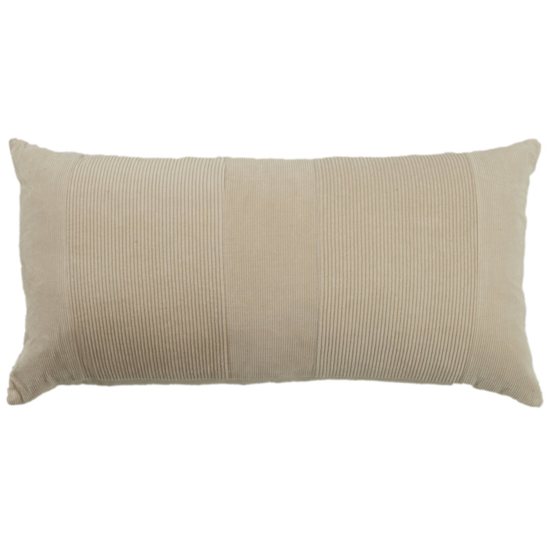  Cotton Velvet Throw Pillow, Beige