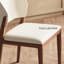 Ensemble de 4 chaises de salle à manger modernes entièrement assemblées en similicuir avec pieds en bois massif-2094248906