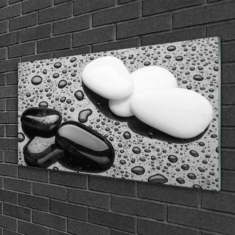 Art Stones 1 Piece Wall Art on Glass