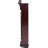 Dark Brown Solid Oak Box Wall Clock