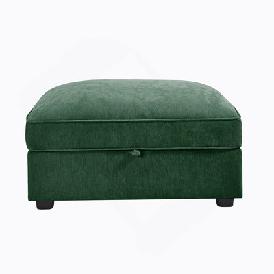 Ottoman - Chenille-Green