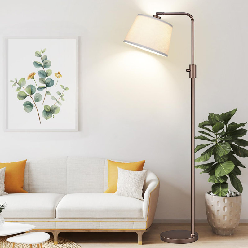 Lampe sur pied à intensité variable, ampoule à DEL Edison 1000 incluse, lampes sur pied arquées modernes pour le salon, la chambre à coucher