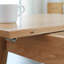 Table de coin télescopique en chêne massif naturel 1,2 pi 1,6 po (seulement tables, pas de chaises)-151839744