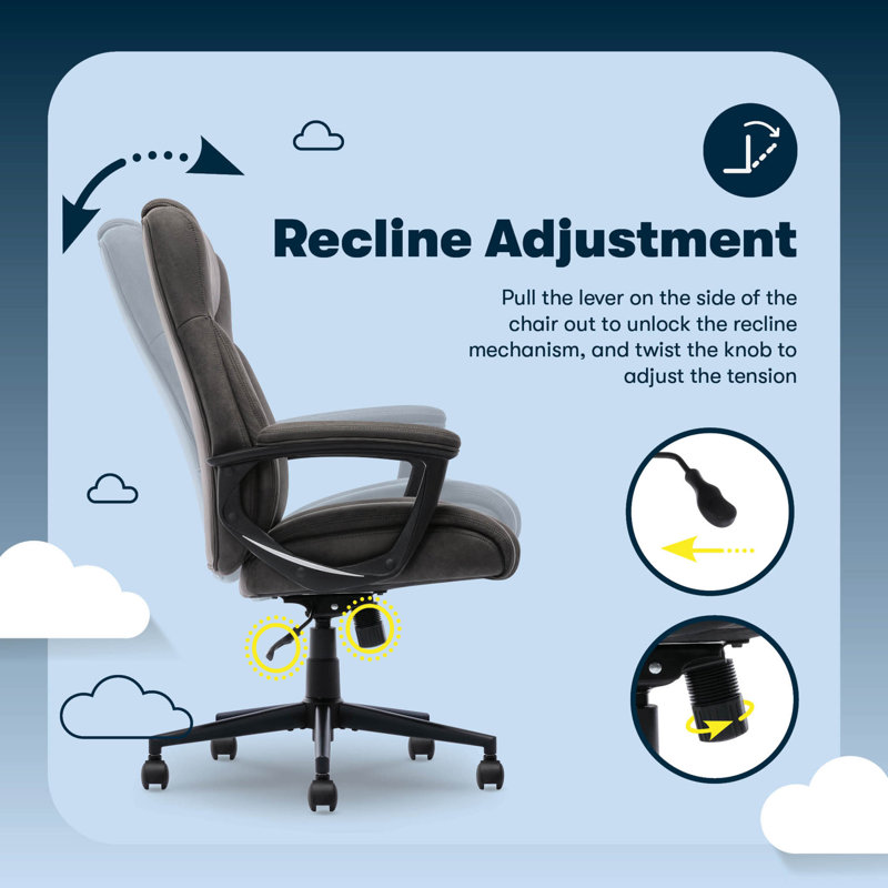 Comfort Eco Swivel Office Chair, Brown