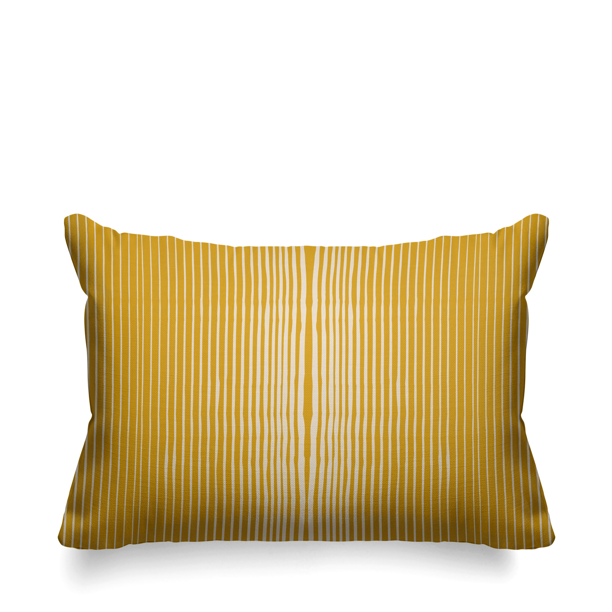 Ash Indoor/Outdoor Lumbar Throw Pillow, Yellow