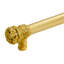 Juliane Grace 9 inches c.c. with 5/8 smooth center long pull small finial with 52 Swarovski Clear & Aurore Boreale Crystals in Gilded Mercury-1970879023-1970879020