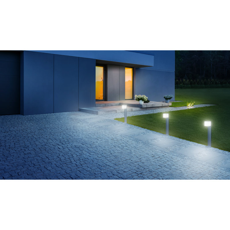 Smart LED Pathway Light GL 80 C Anthracite No Sensor Adjustbale via App 63.3 cm Height