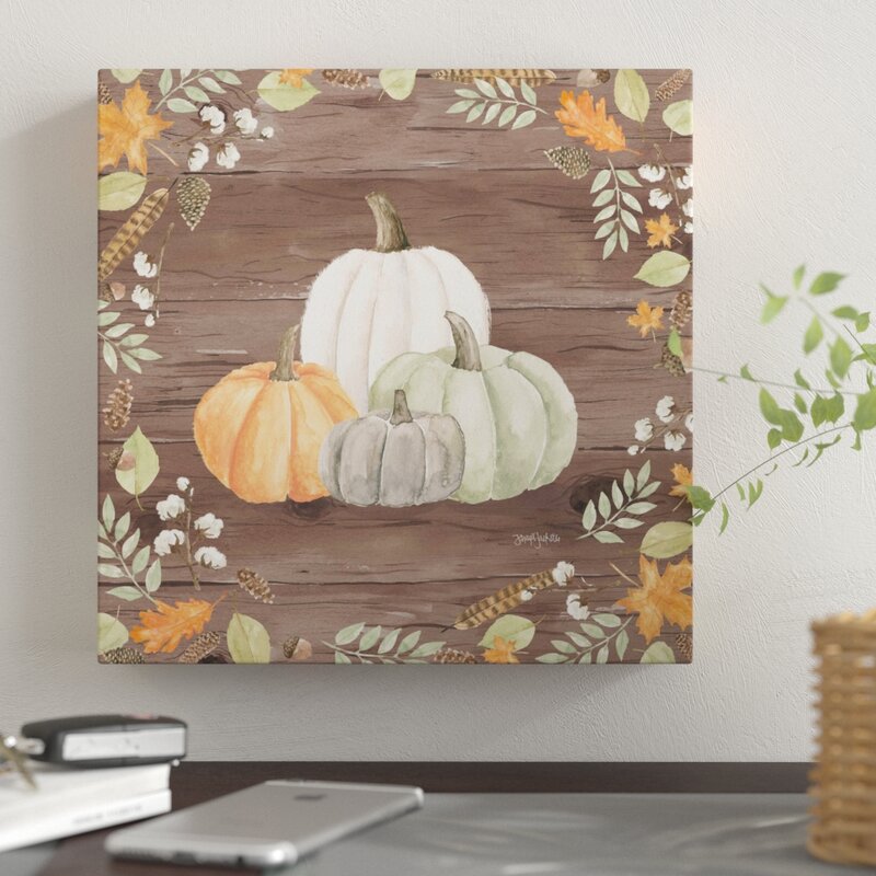 Autumn Offering I Dark On Canvas Print - Thanksgiving Wall Decor
