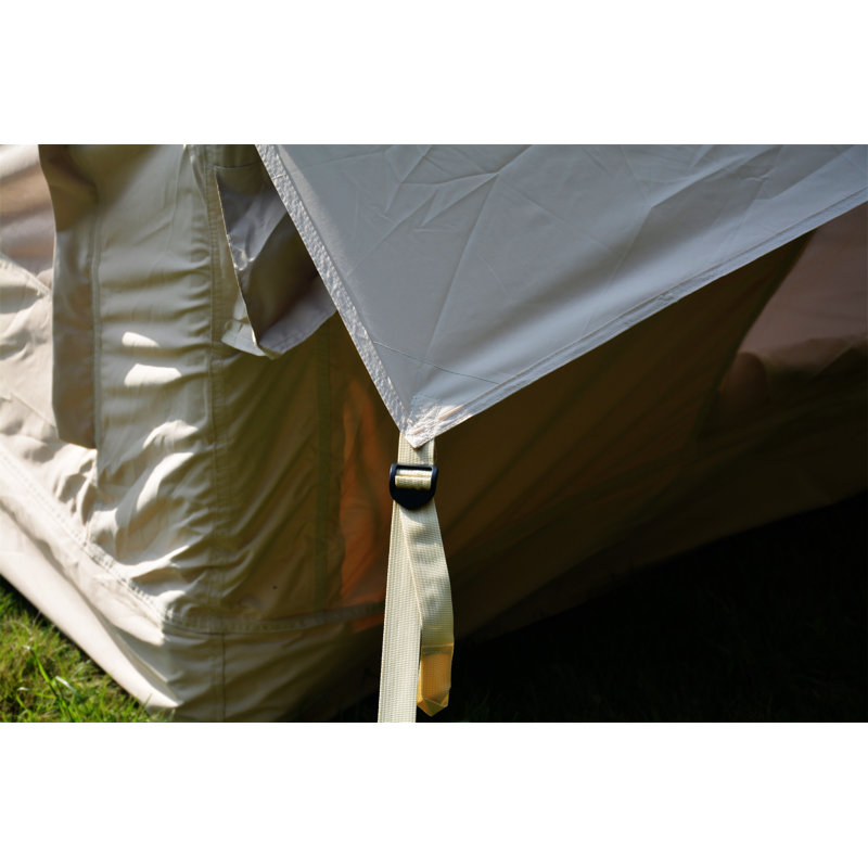 Tente de camping gonflable 4 saisons avec structure gonflable haute performance et structure gonflable 4 à 6 personnes, Beige