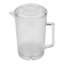 Le GE Pichet texturé P-3064-1-CL sans BPA avec couvercle, 2 pintes, transparent (boîte de 12)-1252904072
