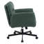 PU Leather Cross-Legged Swivel Office Chair Task Chair With Flip-Up Armrests-658495843