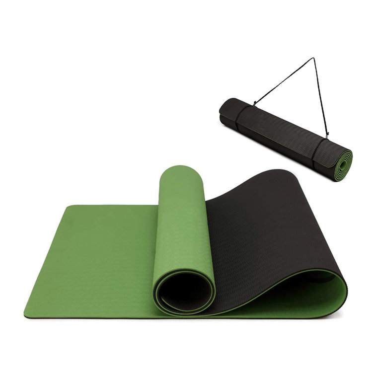 Premium TPE Pilates Mats Eco Friendly Non Slip Yoga Mat Gym Mat 183mmx61mmx6mm