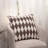 Naty Buttons Cotton Reversible Throw Pillow