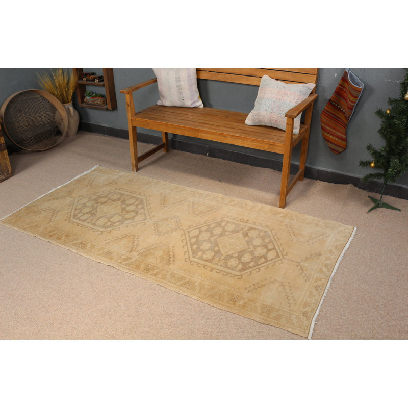 Tapis turc rétro idéal pour la décoration de chambre à coucher et de cuisine, parfait pour elle