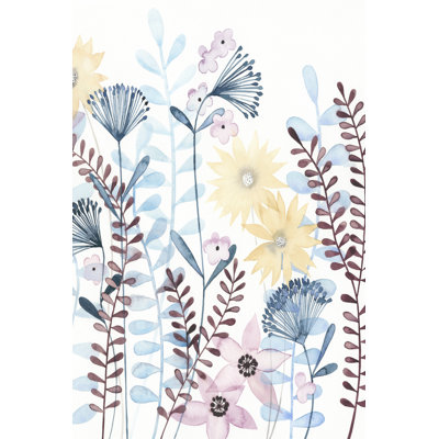 Pastel Posies II - Wrapped Canvas Print