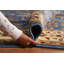 Blue Geometric Oushak Indian Area Rug 9x12