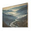 «Blue and White Mountain Majesty Panorama I - Landscape Mountains on Wood Print»-1031381832