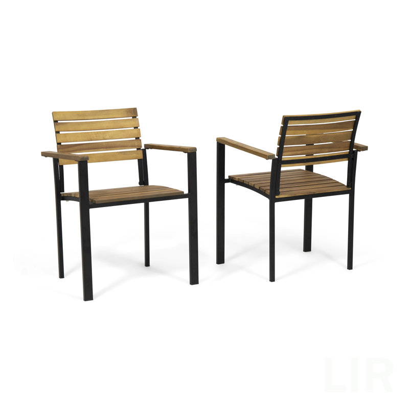 Chaise en bois et métal LARIS, chaise