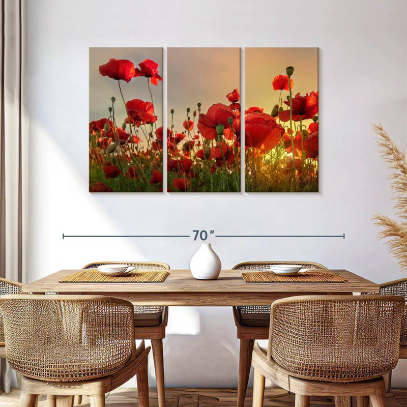 Coquelicots Harnek, H 36 po x l 57 po