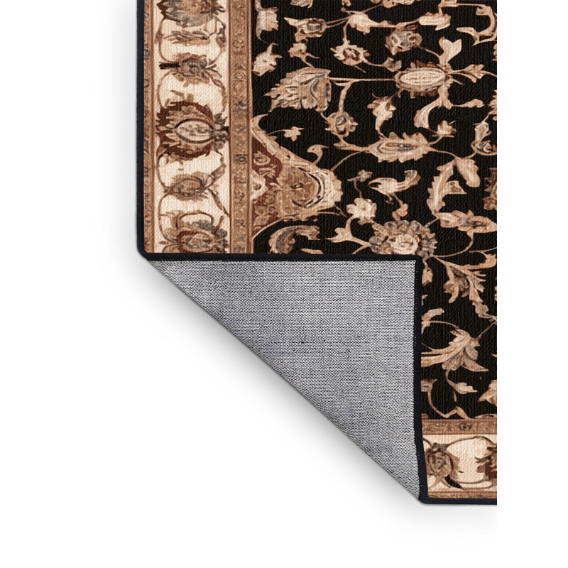 Tapis brun lavable à la machine, Rectangulaire 8 pi x 10 pi