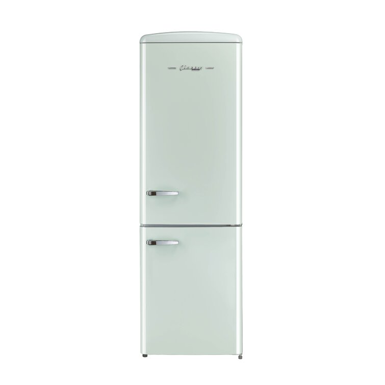 iio Retro Refrigerator Full Size with Bottom Freezer - 24 Inch Wide 11 Cu  Ft Vintage Fridge with Freezer - Retro Fridge - Perfect for Kitchen