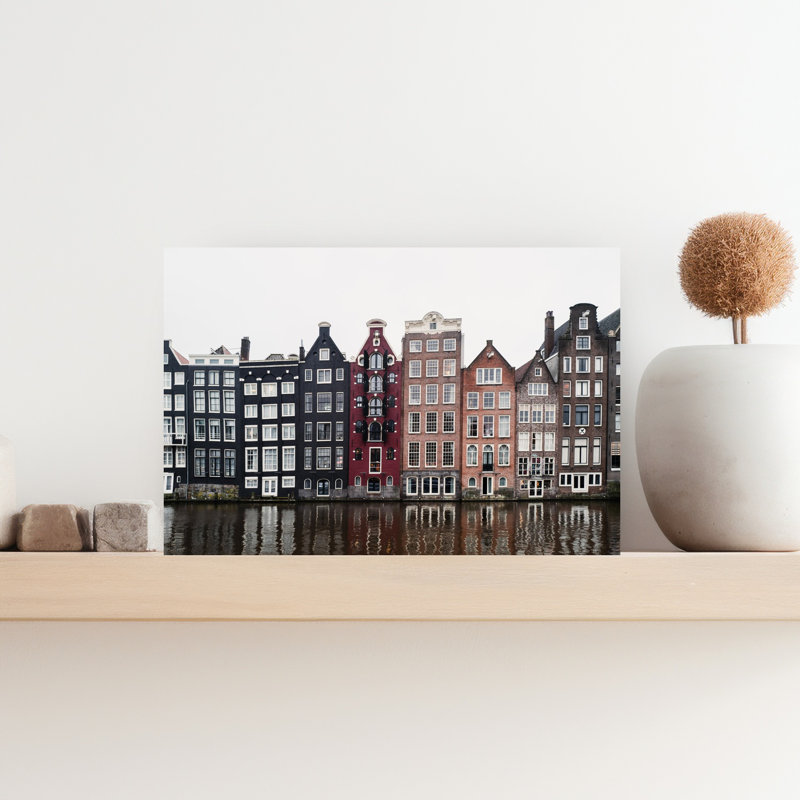 Art mural contemporain Amsterdam, H 18 po x l 12 po