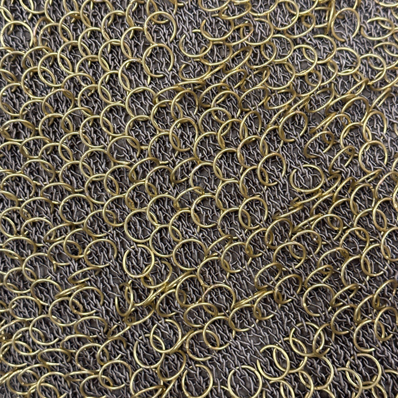 Heavy Metal Brass Ring Pillow Cover & Insert
