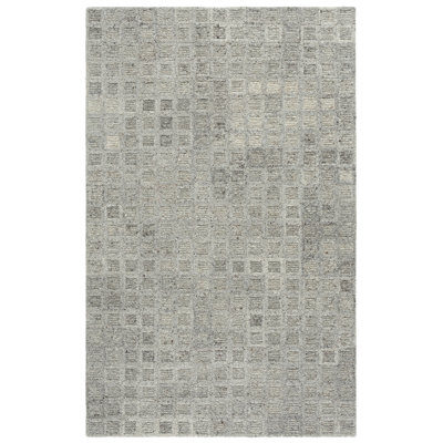 Pine 115 Hand Tufted Wool Pile Geometric Rug