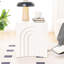 Table d'appoint carrée 15,5 po, table de chevet blanche pour chambre à coucher, design moderne et fonctionnel-1449581707
