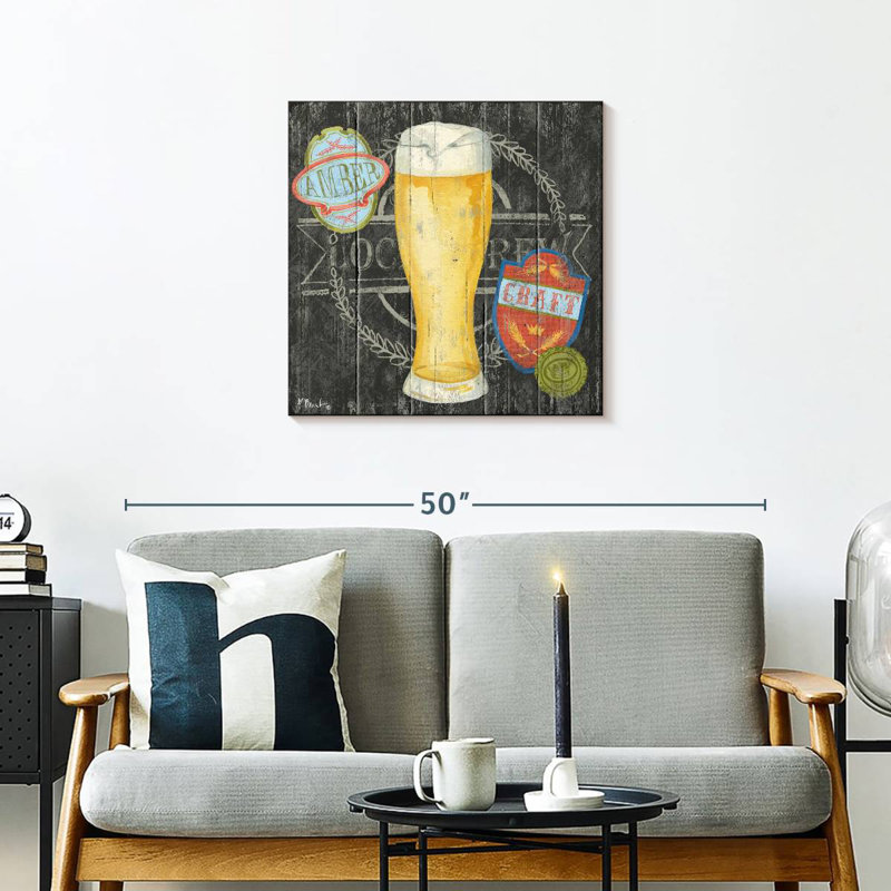 Yarlin Craft Brew I, 24" H x 24" W