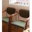Fauteuil à dossier en acier inoxydable French Vintage