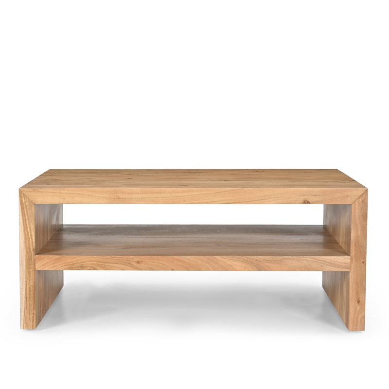 Table basse Chamniss, Bois brun