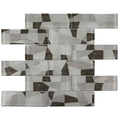 Ingrassellino Glass Brick Joint Mosaic Wall Tile