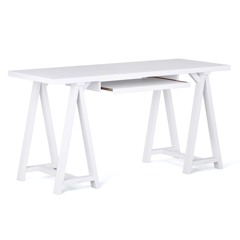 Bureau Caron, H 30 po x l 60 po x P 24 po, Blanc