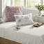 Ensemble de literie confortable en rosé, coton et polyester au design chic pour la maison