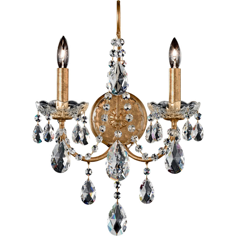 Sonatina 2 - Light Candle Wall Light, Aurelia, Swarovski Elements Clear