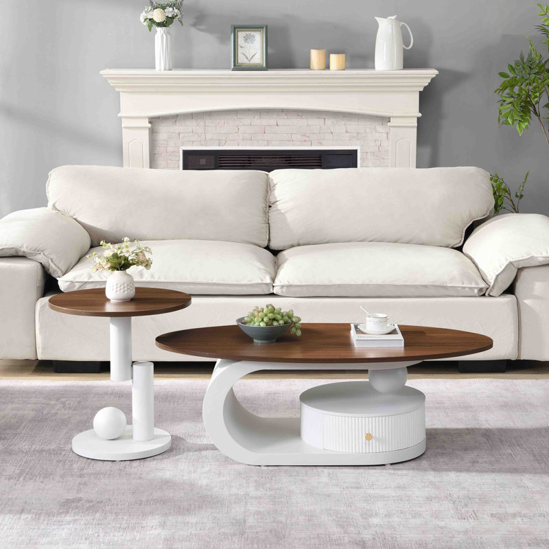 Ensemble de 2 tables gigognes Luxury