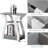 End Tables Living Room Set Of 2,Grey End Table With Charging Station,Grey Side Table, Nightstand For Bedroom, 3 Tier End Table With Storage Shelf For Living Room