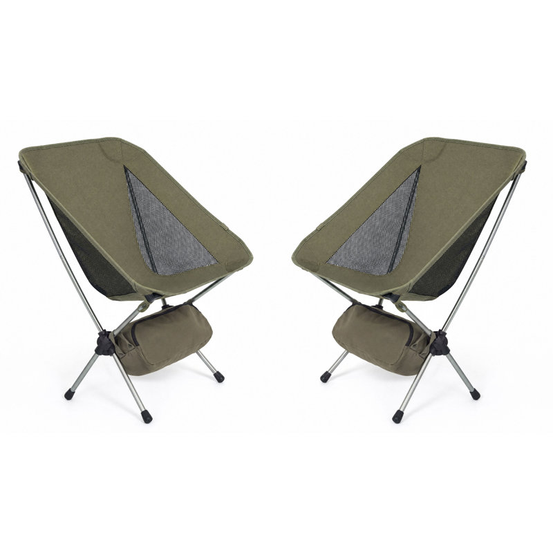 Chaise de camping pliante ultralégère, Vert olive