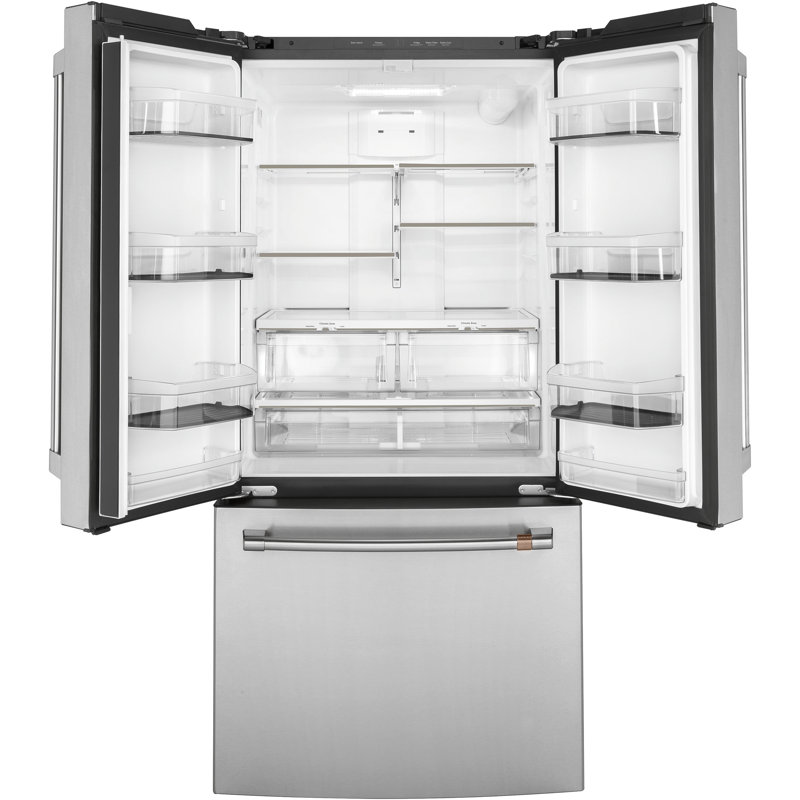 33" Counter Depth French Door 18.6 cu. ft. Smart ENERGY STAR Refrigerator, Stainless Steel/Brushed Stainless