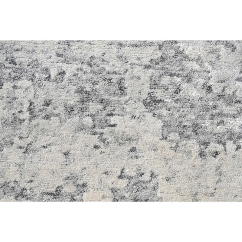 Handmade Wool Abstract Area Rug, Runner 2'6" x 8'
