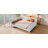 Queen Size Upholstered Daybed with 4 Support Legs, Beige