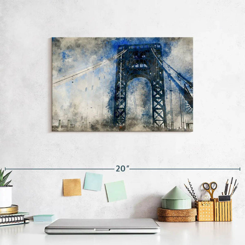 Lilie Abstract Bridge, 8" H x 12" W