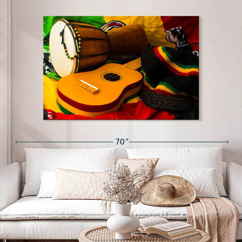 Abarca Reggae Instruments, H 34 po x l 51 po